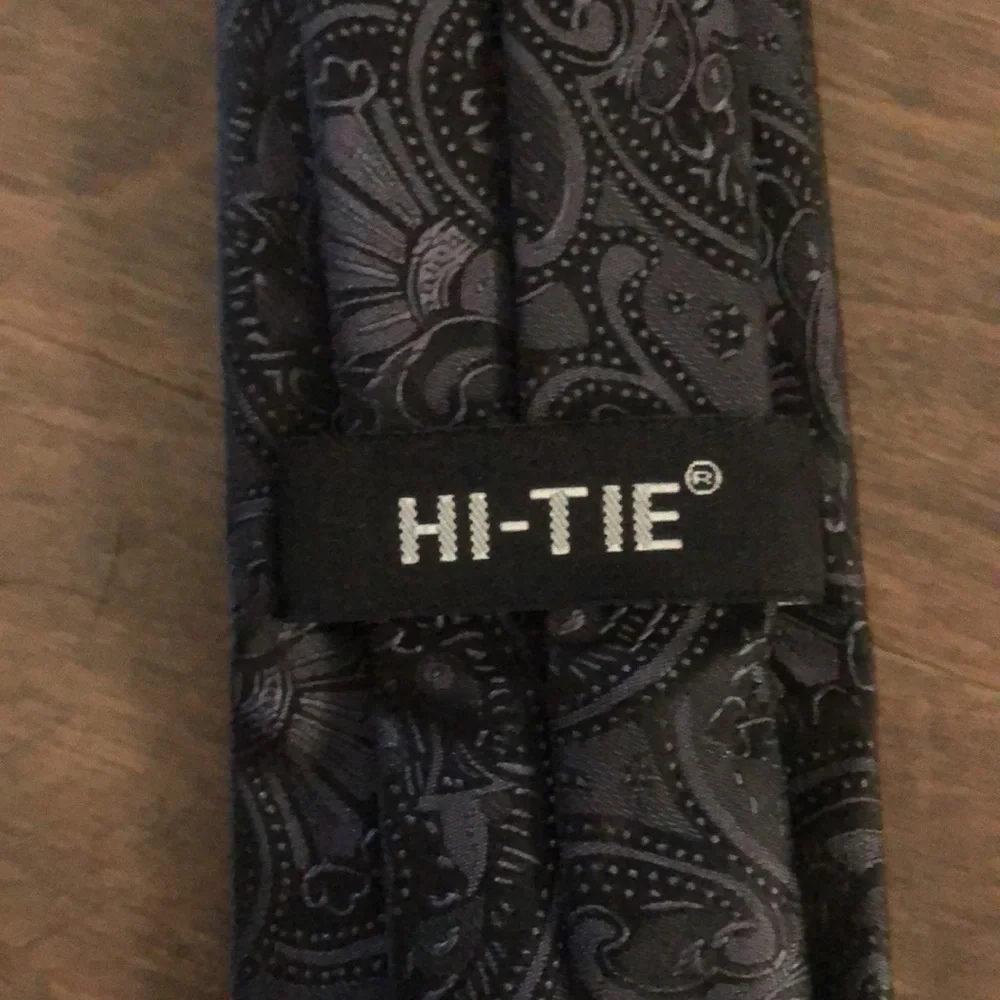 Elegant Black boy’s Paisley silk Tie